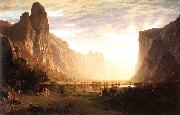 Bierstadt, Albert Looking Down the Yosemite Valley Germany oil painting artist